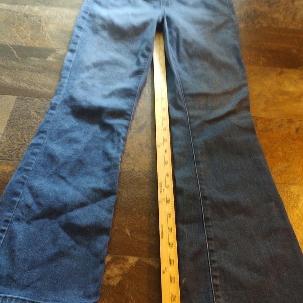 Cat & Jack Flare Jeans Kids Size 14 Blue Good Pull On Elastic‎ Waist Stretch
